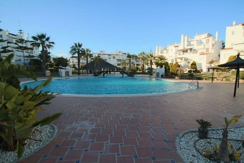 Fabulous south facing ground floor three bedroom furnished spacious apartment looking out over the promenade on the beach side of San Pedro near Marbella. Ideal for outdoor living with the large covered and uncovered terraces opening out on to the gr...