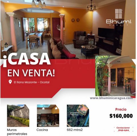 Exclusief landhuis te koop gelegen in Mozonte, een perfecte plek voor wie op zoek is naar rust en natuur in het departement Nueva Segovia. Met een oppervlakte van 665 M2 is dit huis ideaal voor mensen die op zoek zijn naar een levensstijl buiten de s...