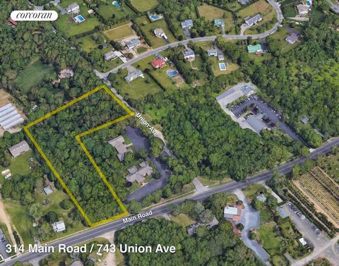 These two adjacent lots, 743 Union Ave and 314 Main Road, offer a remarkable 3.56 acres of prime real estate, presenting a unique opportunity for your medical office space project. With a total of 97,075 square feet of land and 97 parking spaces acro...