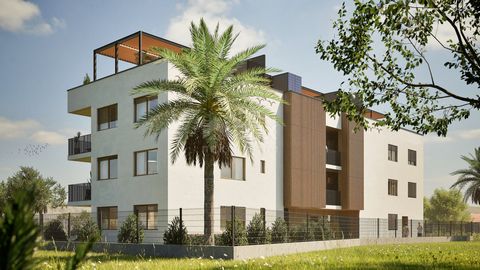 ZADAR, NIN - Mieszkanie S5 w budowie z widokiem na morze Na sprzedaż mieszkanie w budowie w Nin koło Zadaru. Mieszkanie o łącznej powierzchni mieszkalnej 74,30 m2 znajduje się na pierwszym piętrze mniejszego budynku mieszkalnego, w którym znajduje si...