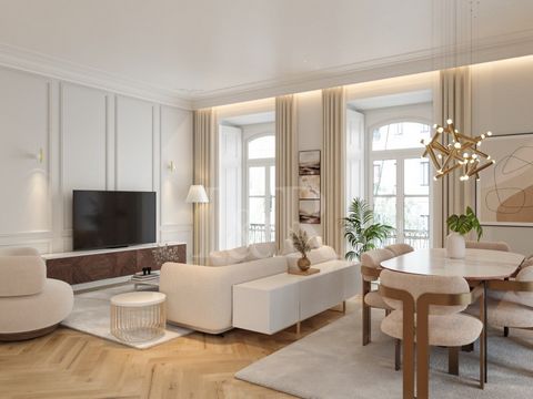 Spacious three-bedroom apartment with 163 sqm, located in the Renaissance 1890 development in Alcântara, Lisbon. This apartment is distributed as follows: upon entering, we find an entrance hall and a guest bathroom; then we come to the apartment's l...