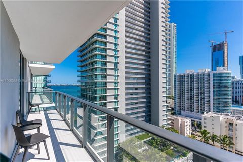 WONDERFUL - LIKE NEW 1 BED 1.5 BATH WITH SPECTACULAR WATER VIEW. ALL-THRU CEMENT LOOK CERAMIC FLOOR. UPGRADED KITCHEN WITH MANY ADDITIONAL CABINETS AND PANTRY, CUSTOMIZED CLOSET. GLASS ENCLOSED JACK&JILL SHOWER. DESIGNED KITCHEN WITH BOSCH APPLIANCES...