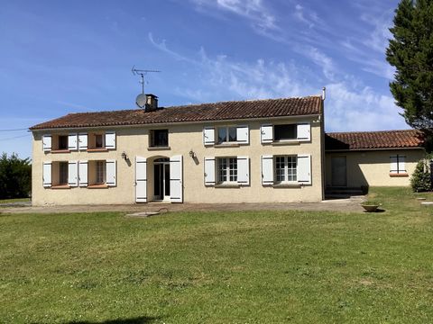 EXCLUSIVE TO BEAUX VILLAGES! Set on a generous level plot near the historic town of Cognac, this 4/5 bedroom house comes with a swimming pool and lovely rural views. The local village of Salles d'Angles, with supermarket and boulangerie, is just a sh...