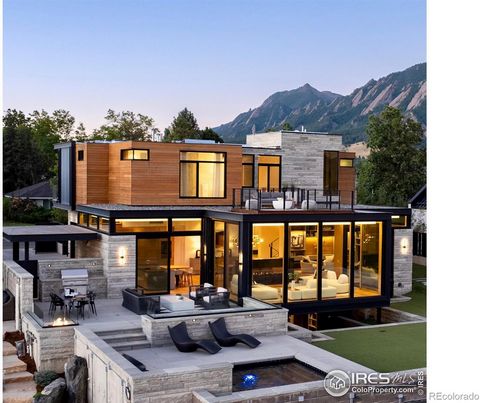 Absolutely stunning! 1505 Sunset redefines luxury in Boulder, Colorado. As you stroll through the gated courtyard to explore the home, you'll be moved by the seamless fusion of expansive breathtaking views and quiet, intimate spaces. The prime locati...