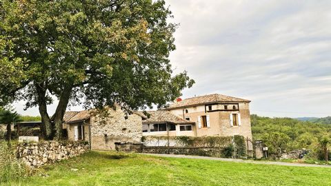 Discover this charming large stone country house dating from 1850, with elegant architecture located on the heights of Milhars, offering a breathtaking view of the valleys, meadows and surrounding woods. Located on a plot of 1.4198 ha, the building o...