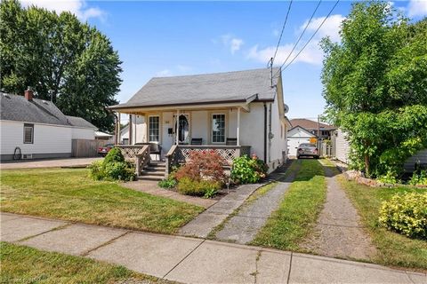 Affordable bungalow near all amenities including parks, arenas, waterways, downtown and access to highways. 2 bedroom and 1 bath on the main floor, partially finished basement, detached garage and shed with power. Backyard has a nice sitting area and...