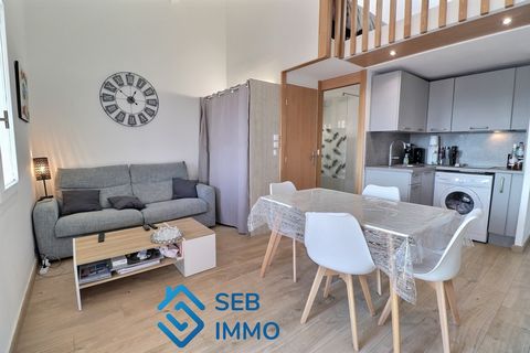 Virginie de l'agence SEB IMMO, vous propose à la vente cet appartement en bord de mer 2 pièces avec une vue imprenable sur les montagne et un bout de la mer. Le bien se compose d'une cuisine ouverte sur salon/séjour, d'une chambre, une salle d'eau. S...