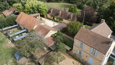 In absolute calm, with no close neighbors, this property is located in the heart of Périgord Noir close to all amenities (shops and supermarket, schools, medical office, sports complex, fire station, police station, etc.). There is a main house with ...