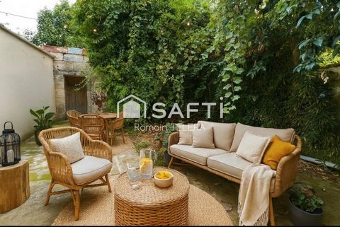 Nansouty : échoppe rénovée de 100 m² avec trois chambres et un jardin