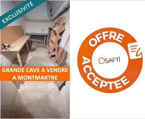 Grande cave saine de 12 m² (34 m³ utiles) – Montmartre, rue Lepic / Moulin Rouge