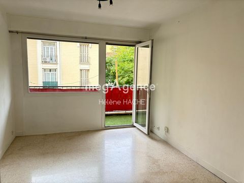 Horloge de Cessole. Lumineux Appartement 2 pièces avec terrasse