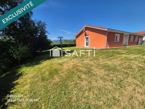 Maison plain pied 118m² 3 chbres avec gge/terrain