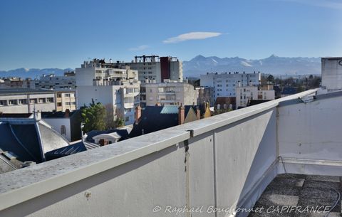 Dpt Hautes Pyrénées (65), à vendre TARBES appartement T6 de 180m² + terrasse de 40m² + 2 places de parking + cave