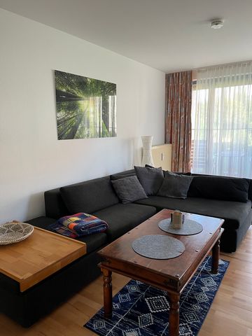 This is a a cozy 58 square meter two-room-apartment with a Terrace and parking space in the underground car park. It has a large living room, a bedroom with a double bed, a kitchen and a bathroom with a bathtub. This apartment is perfect for anybody,...