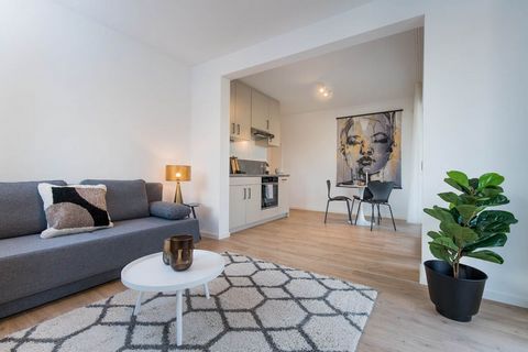 The apartment with a spacious terrace and garden area is on the ground floor of a new building. The rooms are quiet and bright, the modern furnishings invite you to arrive and feel good. The floor plan is separated by the entrance into the sleeping a...