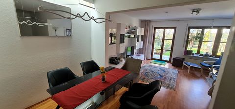 The apartment consists of ground floor and 1st floor in a RMH in Unterföhring. In the equipment has been thought of everything, so you can feel very comfortable in the bright, friendly furnished house. The kitchen is completely new and offers everyth...