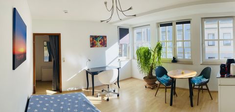 Ideal for all doctors and other employees of the university clinic (bus stop approx. 250m, to clinic in 10 mins) or Marienhospital (approx. 8 minutes on foot). The apartment offers everything you need: a very bright living room with a desk, dining ta...