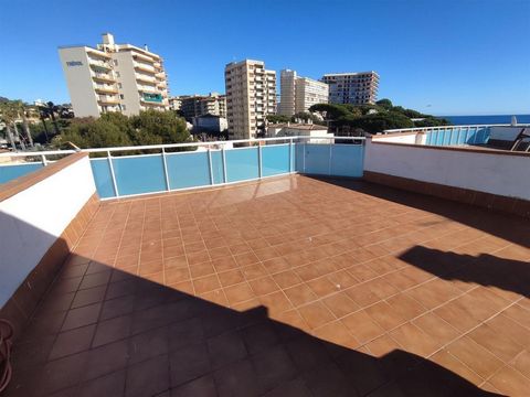 50 meters from the beach, a beautiful duplex penthouse for sale in a modern building with elevator, parking space and storage room. It is a penthouse resolved on one floor with a huge terrace above. Distribution: On the lower floor: Hall-distributor,...