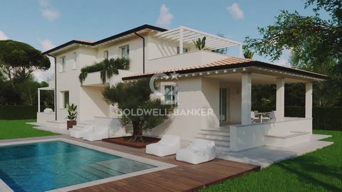Luxurious villa under construction in the Lido di Camaiore area, a few minutes from the beaches of Versilia and the main services. Once the load-bearing structure has been created, the completion work is left to the buyer based on the already prepare...