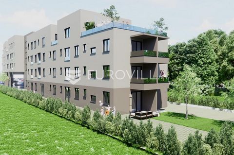 Zagreb, Trnava, one-room apartment on the first floor in a new building with an elevator of 42 apartments and parking spaces in an excellent location. Apartment S1.16 is located on the first floor and consists of a living room with a kitchen and dini...