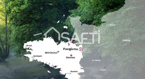 FOUGERES proche de Rennes en Bretagne vous invite a la campagne a 1H de la côte d'Emeraude et du Mont St Michel. Ce terrain constructible d'une surface de 519m2 vous permettra de profiter d'un environnement qui appelle a la quiétude d'une vie de fami...