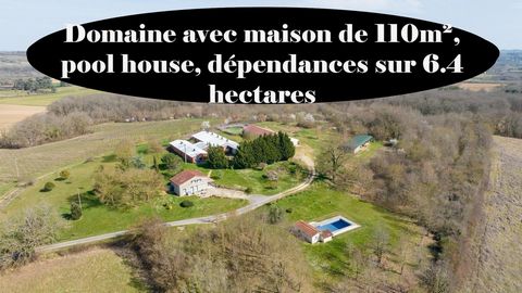 Domaine avec maison et piscine