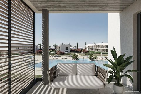 Residential area of nine new buildings with first floors with private garden and penthouses with direct access to the roof terrace in the area of Es Trenc Beach . A total of 69 apartments that share 12,000sq.m garden area, swimming pools, gym and sau...