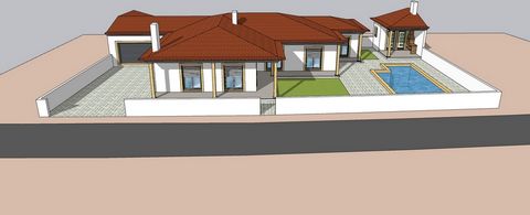 Construction already started is this 4 bedroom bungalow with pool, garden and garage for two cars in Pataias, Alcobaça parish. Modern-style house on a 624 m2 plot of land with a construction area of 273 m2. Privileged location with excellent solar or...