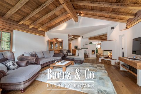 This traditional family home is in an idyllic and quiet slopeside location on the edge of a forest and was built to a high standard. The house is tastefully furnished and includes a spacious living/dining area with exposed ceiling beams, a tiled fire...