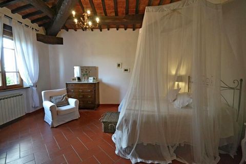 This pet-friendly villa in Cortona, Tuscany has 4 bedrooms to accommodate 8 people comfortably. Perfect for families, it has free WiFi and a swimming pool to relax and enjoy the sun. Located in the countryside, it is perfect to visit the nearby attra...