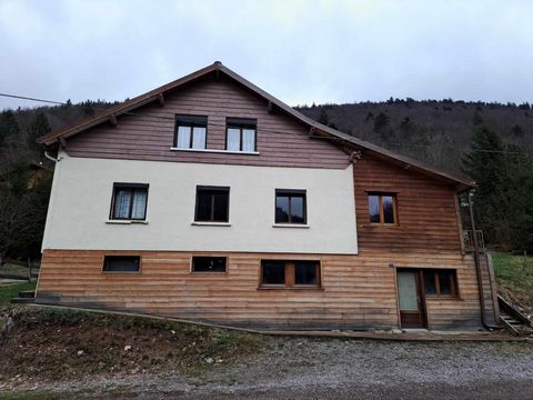 DIE BRESSE! SELTEN! ZU ERGREIFEN! Ruhige und begehrte Gegend! 2 Minuten von den Skipisten, 5 Minuten vom Stadtzentrum und seinen Geschäften entfernt, Einfamilienhaus Typ Gîte von ca. 140m2 Wohnfläche inklusive Eingang, Einbauküche offen zum Wohnzimme...