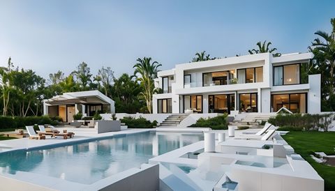 Stap in de schoot van luxe met deze prachtige villa, gelegen in het hart van de prestigieuze Golden Mile van Marbella. Deze weelderige residentie is het toonbeeld van verfijning en biedt een ongeëvenaarde mix van stijl, comfort en exclusieve voorzien...