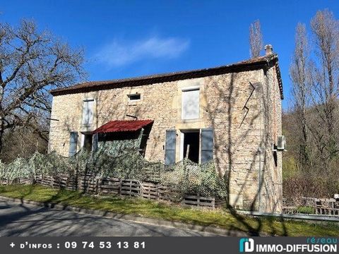 Fiche N°Id-LGB159331 : Labastide du vert, secteur Centre ville, Maison d'environ 130 m2 comprenant 2 piece(s) + Jardin de 657 m2 - Vue : Campagne/rivi?re - Construction 1850 Ancienne - Equipements annexes : jardin - terrasse - double vitrage - cave e...