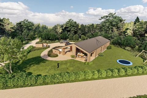 Von Architektenhand individuell entworfenes, hochwertiges Ferienhaus von 2025, mit Liebe zum Detail, einschließlich einem luxuriösen Außen-Whirlpool für 6 Personen und einer Außen-Sauna, ebenfalls für 6 Personen. Liegt mitten im Wald und zugleich in ...