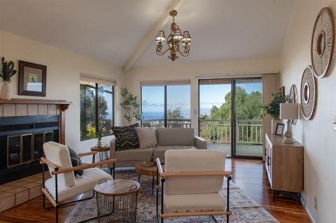 Enjoy an enchanting Upcountry Lifestyle in Kula Glen. This property has a four-bedroom, two-bathroom home, a detached two-car garage, and a detached two-bedroom, two-bathroom ohana. The main house has new acacia wood floors. The well-appointed kitche...