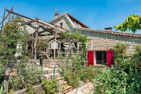 07460 St Andre de cruzieres : Maison en pierre avec piscine, vue et dependance