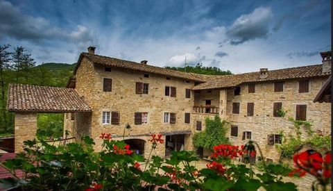 Situated just half an hour from the city of Reggio Emilia, in the countryside of Casina, a typical stone built borgo already operating as B&B. The property is shaped like a small hamlet and it is composed of two wings with internally a little courtya...