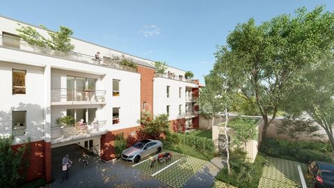 Dpt Nord (59), à vendre LOOS appartement T3 1°étage: 64,24 m² , TERRASSE , 2 PARKINGS