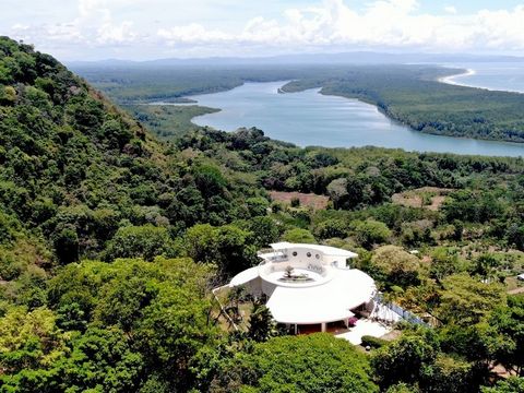 Increíble propiedad de 72 acres con vistas a la cuenca del río Térraba, que es el río Amazonas costarricense repleto de flora y fauna. House se encuentra en un montículo rodeado de bosque primitivo y una ubicación súper privada. La propiedad ofrece m...
