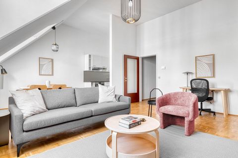 Für Aufenthalte, die länger als 1 Monat dauern, bieten wir individuelle Preise an. Bitte kontaktieren Sie uns für ein genaues Angebot! Entdecken Sie das Beste von Wien, mit diesem modernen Apartment in einer großartigen Lage. Es wird Ihnen leicht fal...