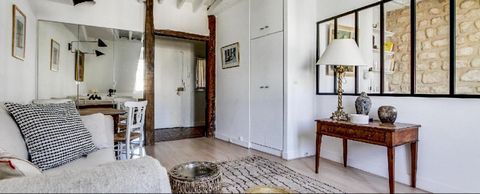 This charming studio is located in one of the most desired districts of Paris; the 6th arrondissement. Since the studio is situated on the 6th and final floor, the St Sulpice church can be seen from the flat which is a spectacular view. Not to worry,...