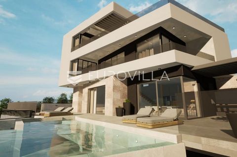 In the small town of Stivašnica, in a unique position with an open view of the sea, this beautiful modern villa is being built. Stivašnica is a small place in the municipality of Rogoznica located between the town of Trogir and the town of Šibenik. T...