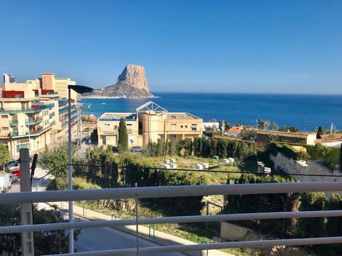 apartment with three bedrooms and two bathrooms. with beautiful sea views and views to calpe rock - peñ&oacuten de ifach. very spacious with built surface of 203 m2. big partially glazed terrace. modern kitchen with all the electrical applience...