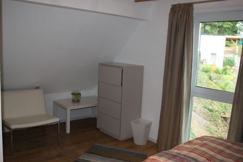 The property - approx. 110 square meters of living space (without basement) is located on a hillside, directly on a spruce forest. Spruce, maple, beech, ash, oak and much more grow on the 2500 m² property, almost untouched nature. We have had a parki...