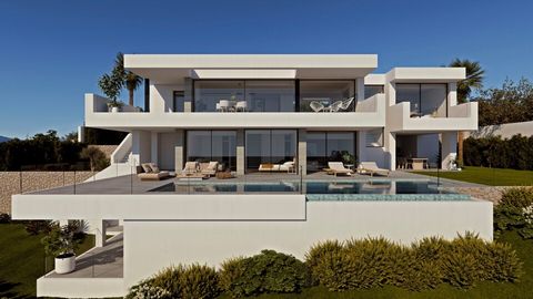 New build 3 bedroom luxury villa with sea views in Cumbre del Sol Luxury 3 bedroom 5 bathroom villa for sale with sea views in Benitachell, Spain A villa with modern architecture, with open spaces, a lot of light and amazing sea views are the princip...