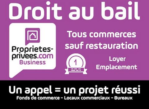 Stéphanie Bouyges vous propose la cession de bail d'un local idéalement situé dans le secteur dynamique de Versailles Cet établissement dispose d'une surface de vente de près de 40 m², d'une réserve , d'une vitrine de 6 mètres linaires et d'un bel em...