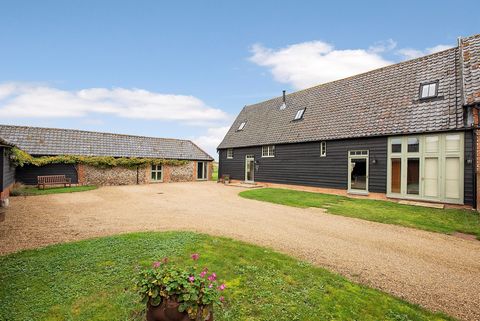 STEP INSIDE Upon entering the property, you are welcomed into a beautifully open and inviting space that exudes charm and character. The expansive sitting room showcases stunning oak beams and high ceilings that enhance its sense of space and warmth....