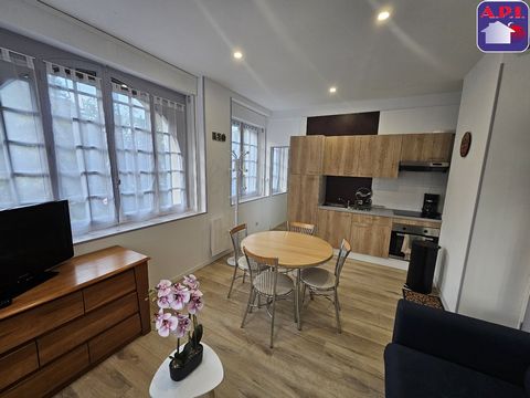 EXCEPTIONAL Superb apartment entirely new and equipped including a bedroom, a living room with equipped kitchen and a bathroom. This apartment is very bright thanks to its large windows. Sold with a private parking space, a cellar. Fully furnished. P...