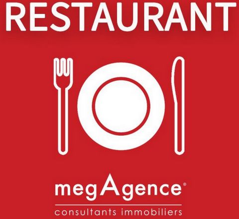 Megagence, Elise AUDINEAU offers you this on-site and take-away restaurant business benefiting from great visibility within a busy commercial sector. The establishment offers a large restaurant room that can accommodate 120 seats, a space open to the...