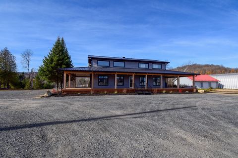 Bâtiment commercial rénové, avec une façade moderne et de grandes fenêtres, situé sur la route 323 en direction de Mont Tremblant. D'une superficie totale de 1 200 pieds carrés, il comprend également deux logements. Le stationnement de 10 places est ...